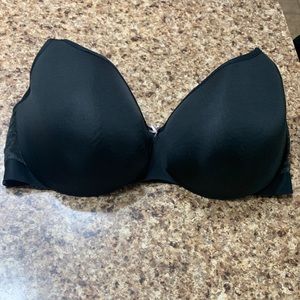 Womens Cacique black full coverage bra 42F pre-owned good condition
